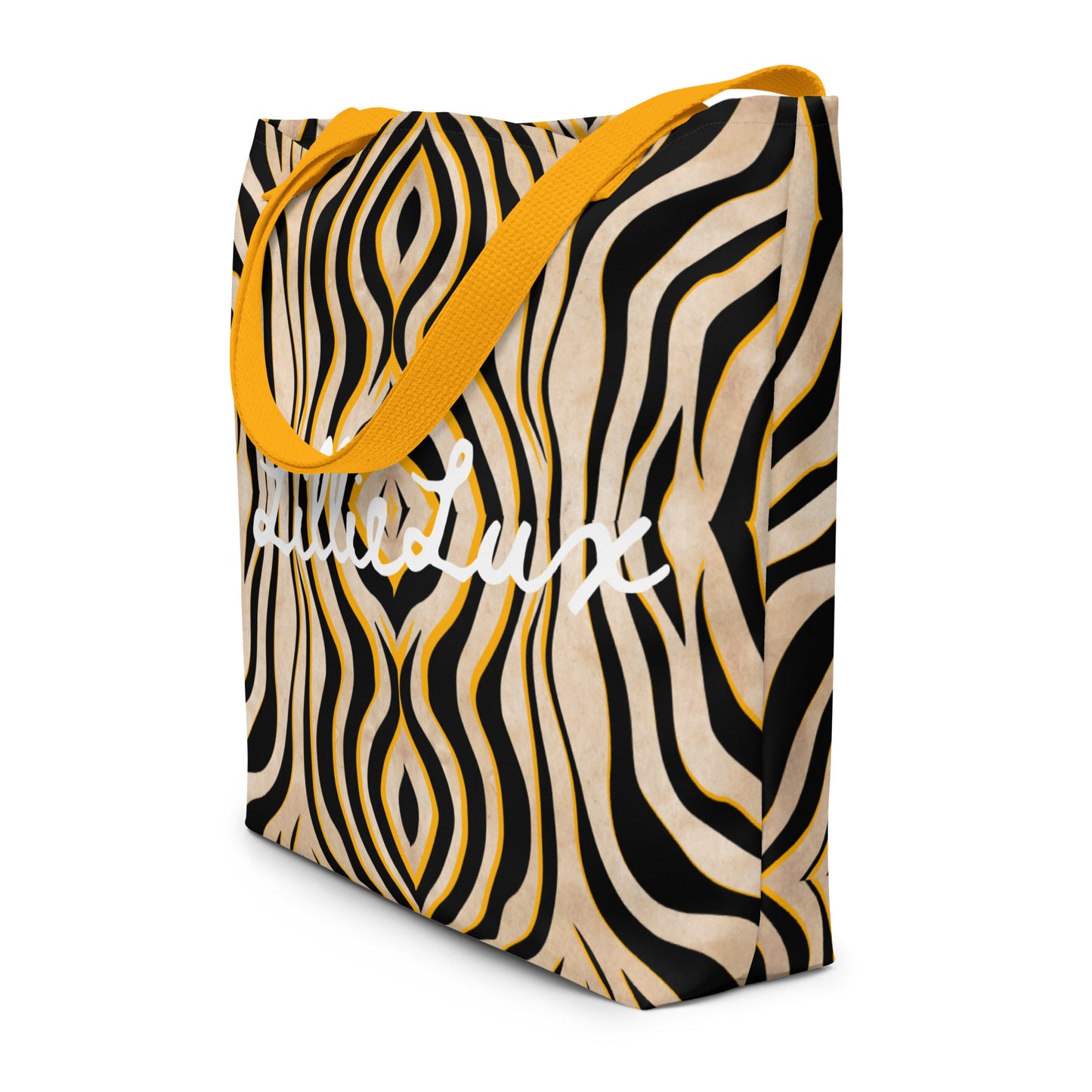 Dandelion Zebra Large Tote Bag.