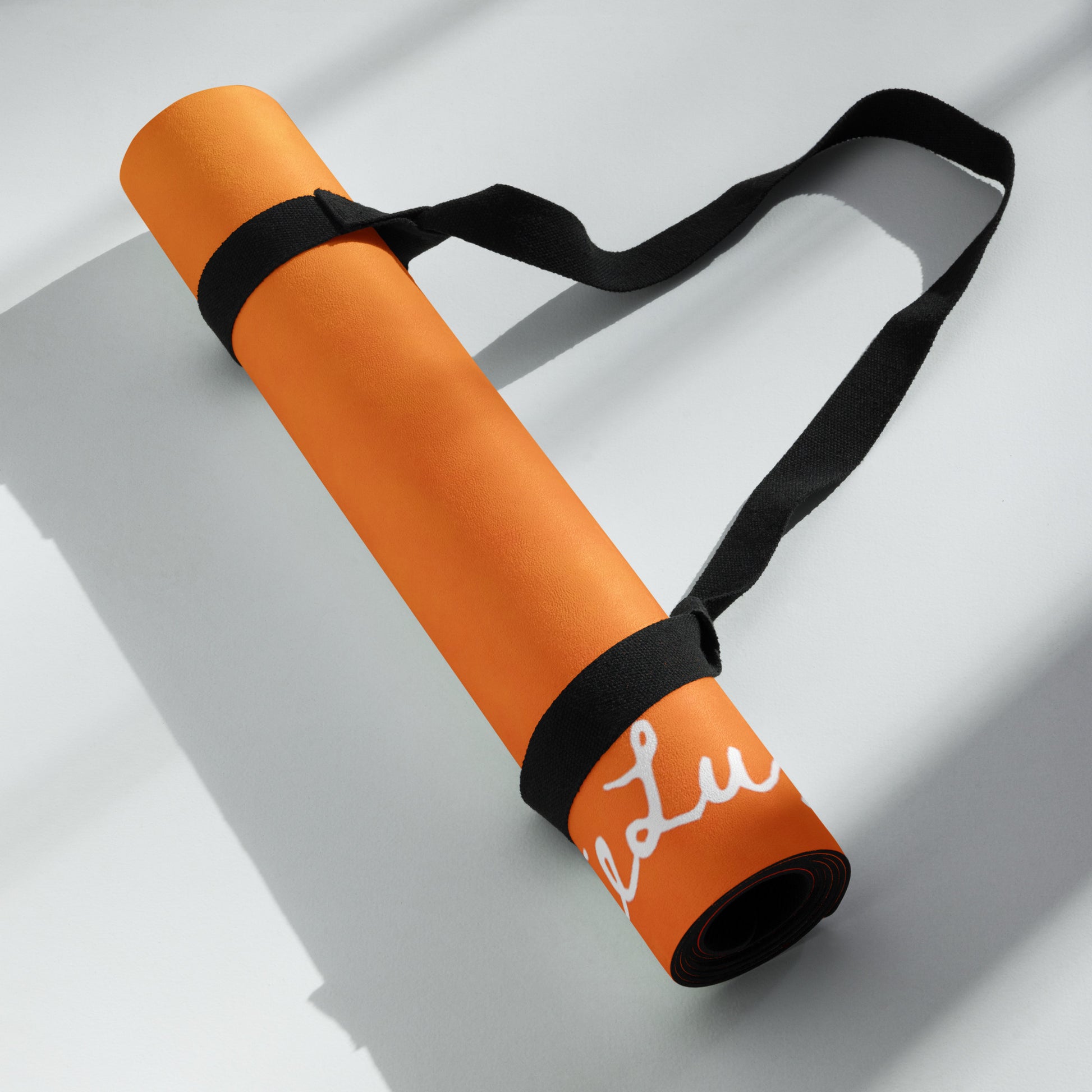 Orange Yoga mat.